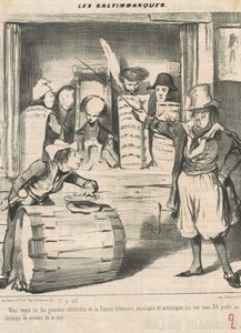 Burada büyük ünlüleri görüyorsunuz... by Honoré Daumier