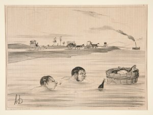 Bir Aziz Bulut Yolculuğu by Honoré Daumier