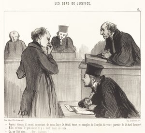 Tanık görmek önemli... by Honoré Daumier