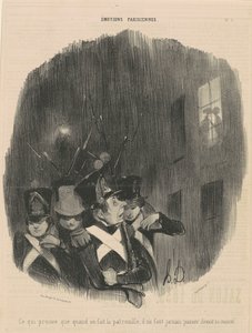 bu da kanıtlıyor ki yaptığımız zaman... devriye... by Honoré Daumier