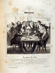 Fikirler ve efsaneler hakkında illüstrasyonlar Philipon, Les Cent ve Robert Macaire başlığı altında by Honoré Daumier