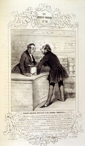 Fikirler ve efsaneler hakkında illüstrasyonlar Philipon, Les Cent ve Robert Macaire başlığı altında by Honoré Daumier
