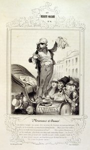 Fikirler ve efsaneler hakkında illüstrasyonlar Philipon, Les Cent ve Robert Macaire başlığı altında by Honoré Daumier
