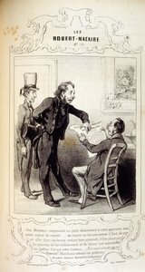 Fikirler ve efsaneler hakkında illüstrasyonlar Philipon, Les Cent ve Robert Macaire başlığı altında by Honoré Daumier
