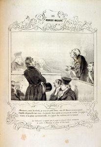 Fikirler ve efsaneler hakkında illüstrasyonlar Philipon, Les Cent ve Robert Macaire başlığı altında by Honoré Daumier