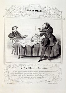 Fikirler ve efsaneler hakkında illüstrasyonlar Philipon, Les Cent ve Robert Macaire başlığı altında by Honoré Daumier