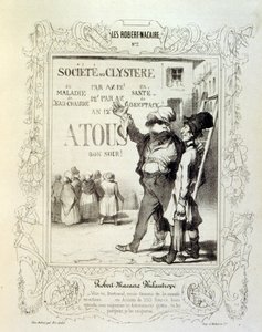 Fikirler ve efsaneler hakkında illüstrasyonlar Philipon, Les Cent ve Robert Macaire başlığı altında by Honoré Daumier