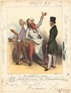 Bay de Robert Macaire Lokantacısı by Honoré Daumier and Edouard Bouvenne