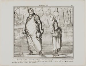 "- Bay kasap, size mutlu ve sağlıklı bir yeni yıl dilerim... - Ne Bu güzel bir yıl olacak, 1858... köşedeki her bakkal benim koyun etimi satabilecek!..." Actualités