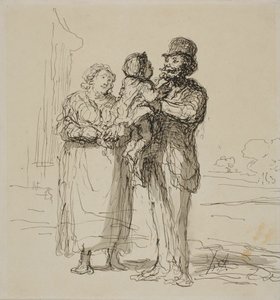 Aile Sahnesi by Honoré Victorin Daumier