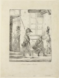 "Belediye binasını koruyorum" by Honoré Victorin Daumier