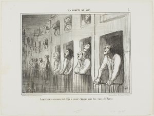 Paris sokakları her gece böyle görünmeye başlıyor, La Cométe De 1857
