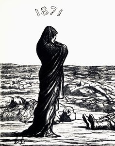 1871, Alegori (lito) by Honoré Daumier