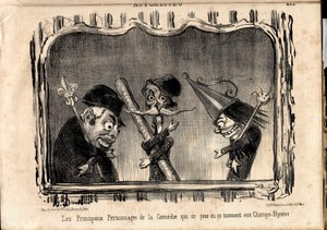 Le Charivari, Siyah Beyaz Hiciv by Honoré Daumier