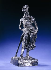 Ratapoil, c.1850 ve c.1960 (koyu kahverengi patine ile bronz) by Honoré Daumier