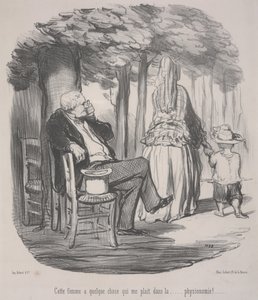 Bu Kadında Sevdiğim Bir Şey Var. . . Genel Görünümünde! by Honoré Daumier