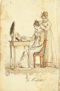 "Almanach des Modes" dan tuvalet