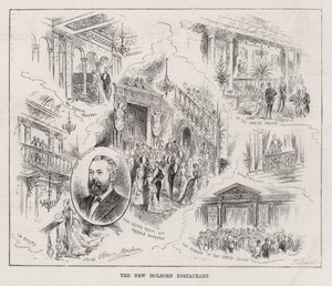 The New Holborn Restaurant (gravür) by Horace Morehen