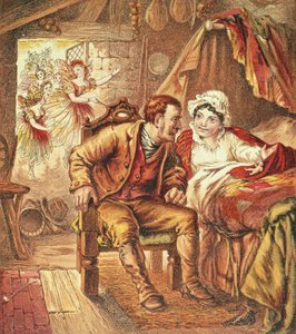 Tom Thumb'ın Doğuşu, Hemşirelerimiz Resimli Kitabından bir çizim, Kronheim & Co. tarafından oyulmuş, 1869