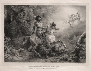 Henry IV, Fransa Kralı. by Emile Jean Horace Vernet