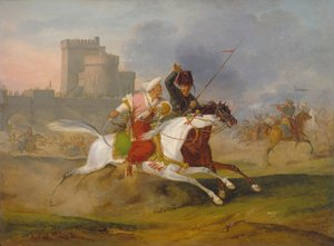 Türk ve Kazak, 1809 by Emile Jean Horace Vernet