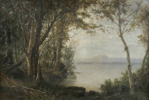 Katahdin Dağı, Göl ve Dağ Manzarası by Horace Wolcott Robbins