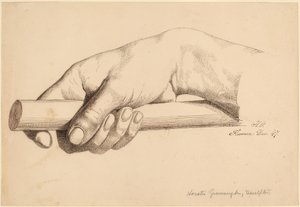 Kısa Çubuk Tutarak Sağ El by Horatio Greenough