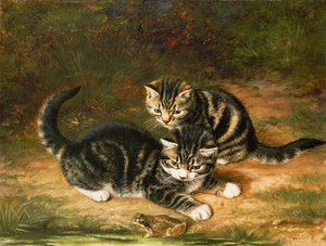 yavru kedi by Horatio Henry Couldery