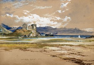 Knock Castle, Skye, 1834 dolayları (suluboya)