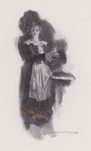 Henry Wadsworth Longfellow'un yazdığı Evangeline, A Tale of Arcadie için İllüstrasyon (taş taş) by Howard Chandler (after) Christy