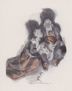 Henry Wadsworth Longfellow'un yazdığı Evangeline, A Tale of Arcadie için İllüstrasyon (taş taş)