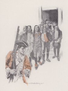 Henry Wadsworth Longfellow'un yazdığı Evangeline, A Tale of Arcadie için İllüstrasyon (taş taş)