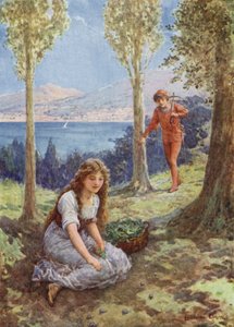 "Filadoro"dan (renkli taş) "aniden durdu ve kendinden geçmiş bir şekilde baktı" by Howard Davie