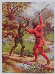Robin Hood ve Küçük John arasındaki Dövüş, Rose Yeatman Woolf tarafından anlatılan, Raphael Tuck tarafından yayınlanan 