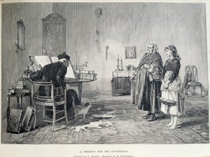 İki İrlandalı kadın bir dine hediye getirir. 19. yüzyılda H. Helmick