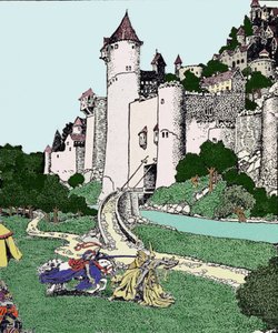 Kral Arthur (Artus) ve kara şövalye Camelot