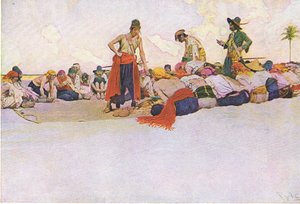 Böylece hazine, Harper & Bros tarafından yayınlanan Howard Pyles Book of Pirates, 1921
