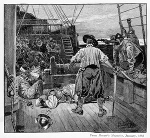 Snjókennt landslag í rökkrinu, 1879-80 by Howard Pyle