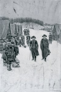 Washington ve Steuben Valley Forge