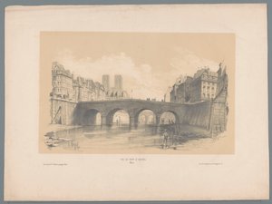 Paris'teki Pont Saint-Michel'in görünümü Vue du pont St Michel, Paris (nesne üzerindeki başlık) Manzara parçaları (dizi başlığı) Fragments de paysages (dizi başlığı)