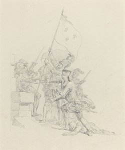 Kalkıyor: zaten muzaffer elleriyle... by Hubert Francois Gravelot