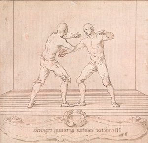 İki Ödüllü Dövüşçü by Hubert Francois Gravelot