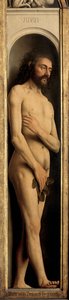 Adam, Ghent Altarpiece'in sol kanadından detay by Hubert & Jan van (1390 1441) Eyck