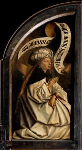 Erythraean Sibyl, Ghent Altarpiece'in sol kanadının dışından