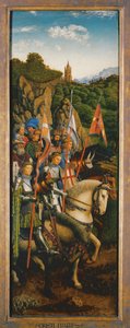Ghent Altarpiece'in sol tarafından İsa'nın Şövalyeleri