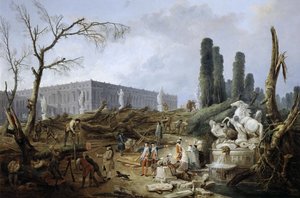 Apollon Hamamı Bosquet by Hubert Robert