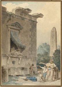hayırsever bayanlar by Hubert Robert