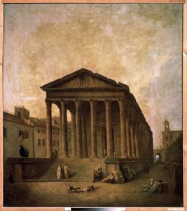 Maison Carrée, Nimes, c.1780 by Hubert Robert
