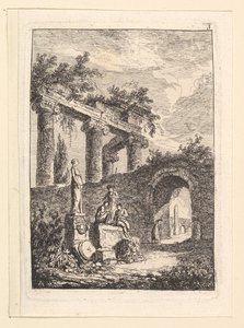 Harabelerden Önce Heykel.n.d. by Hubert Robert