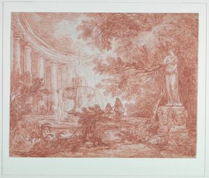Çeşmeli ve Heykelli Park by Hubert Robert